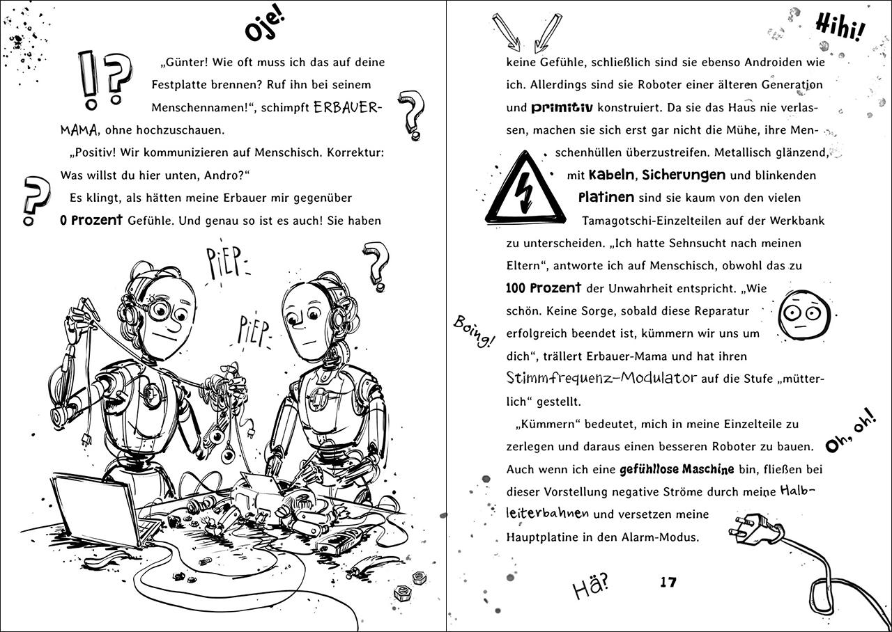 Beispielinhalt (Bild) Andro, streng geheim! (Band 3) - Kurzschluss auf Klassenfahrt