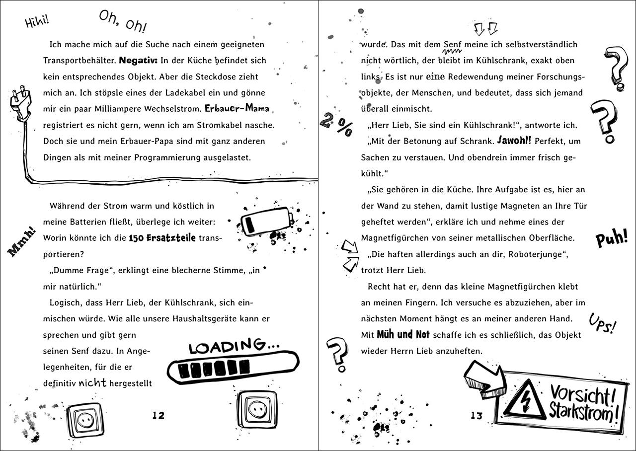Beispielinhalt (Bild) Andro, streng geheim! (Band 3) - Kurzschluss auf Klassenfahrt
