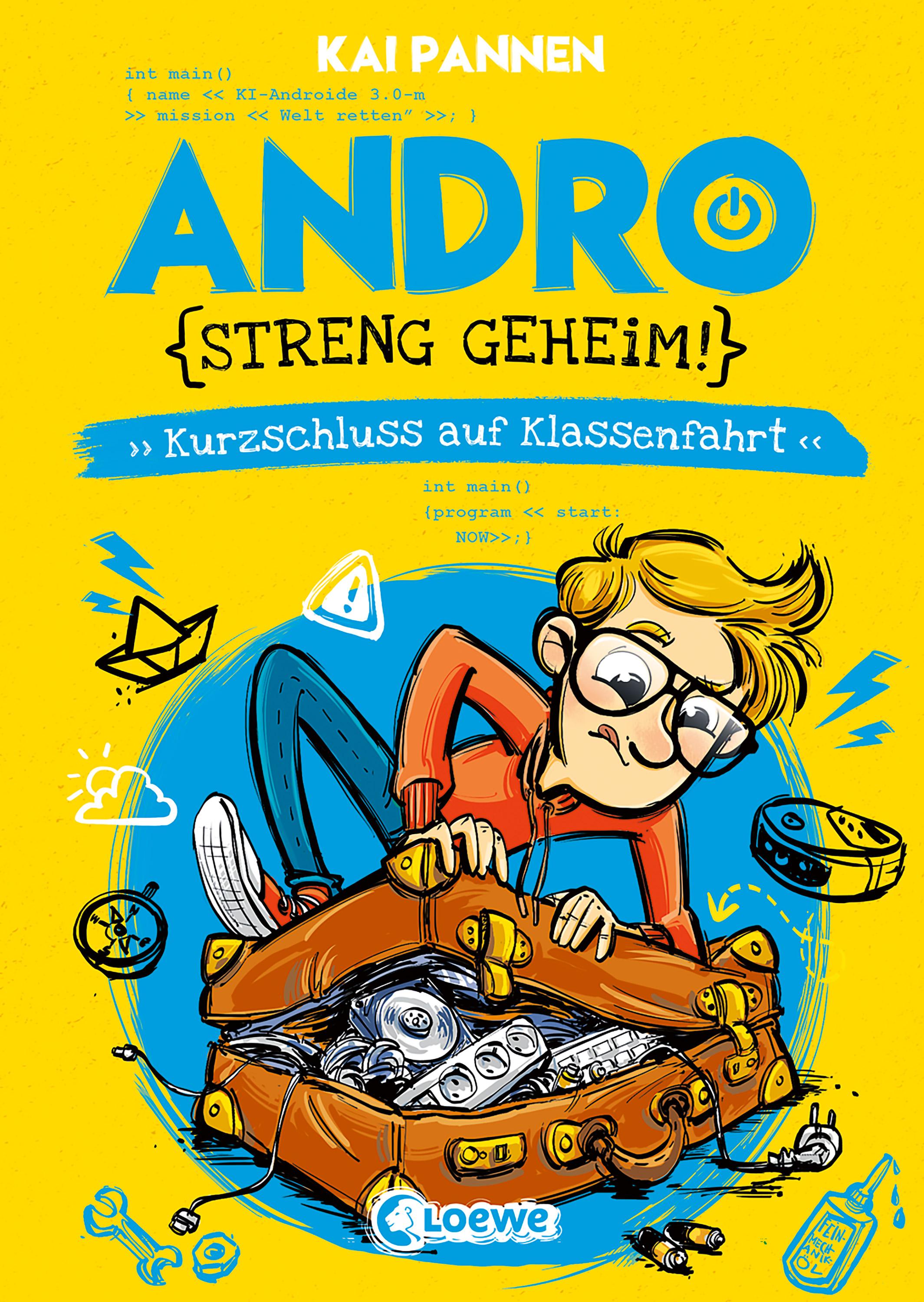Vorderes Coverbild Andro, streng geheim! (Band 3) - Kurzschluss auf Klassenfahrt