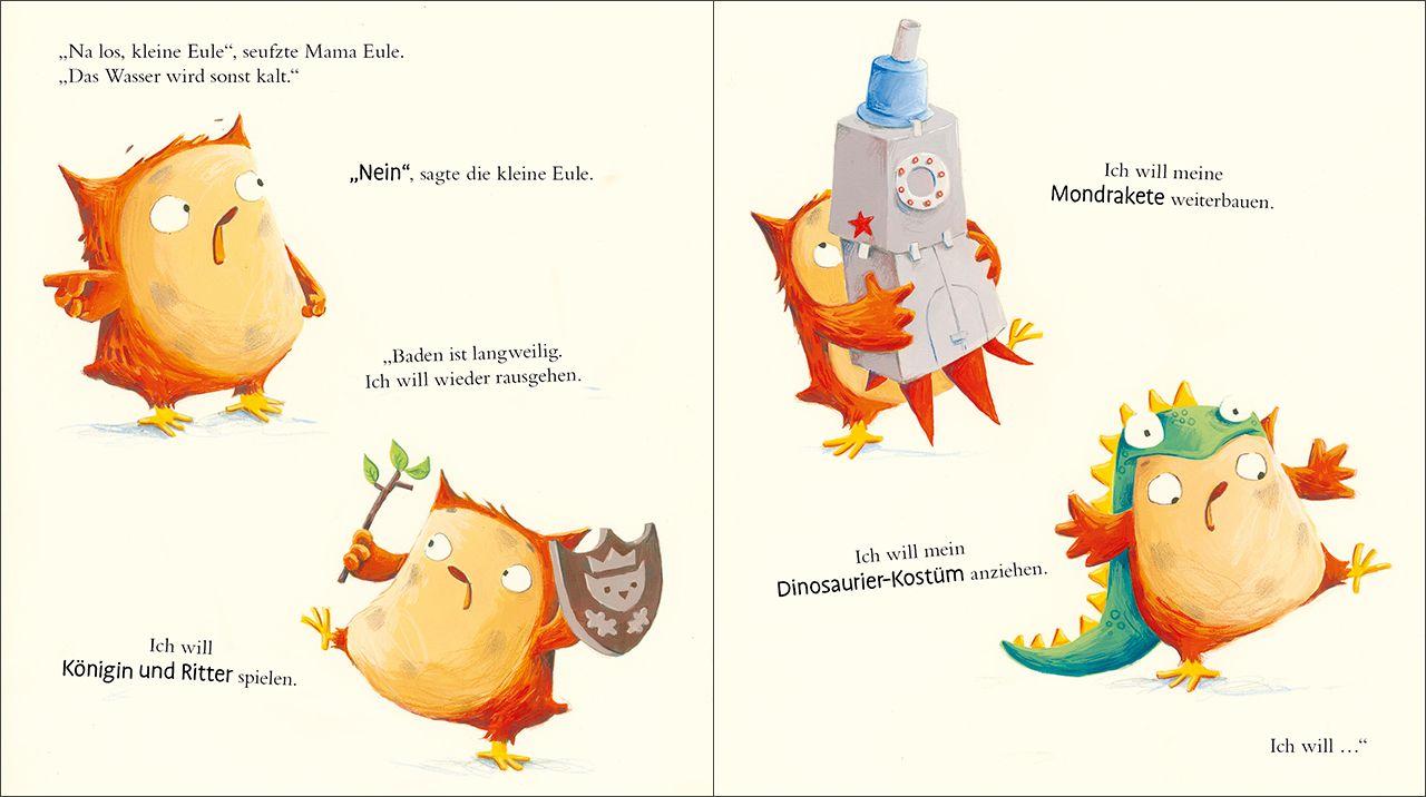 Beispielinhalt (Bild) Badezeit für die kleine Eule