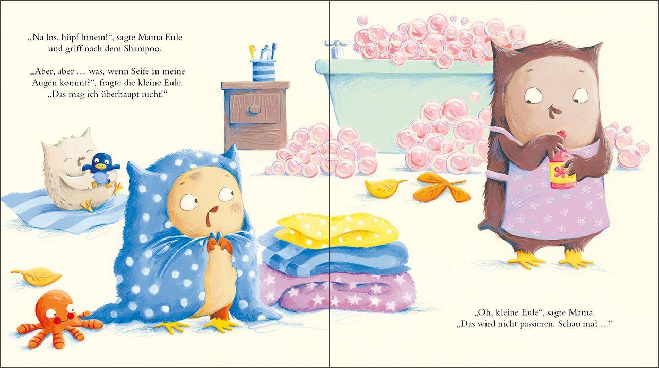 Beispielinhalt (Bild) Badezeit für die kleine Eule