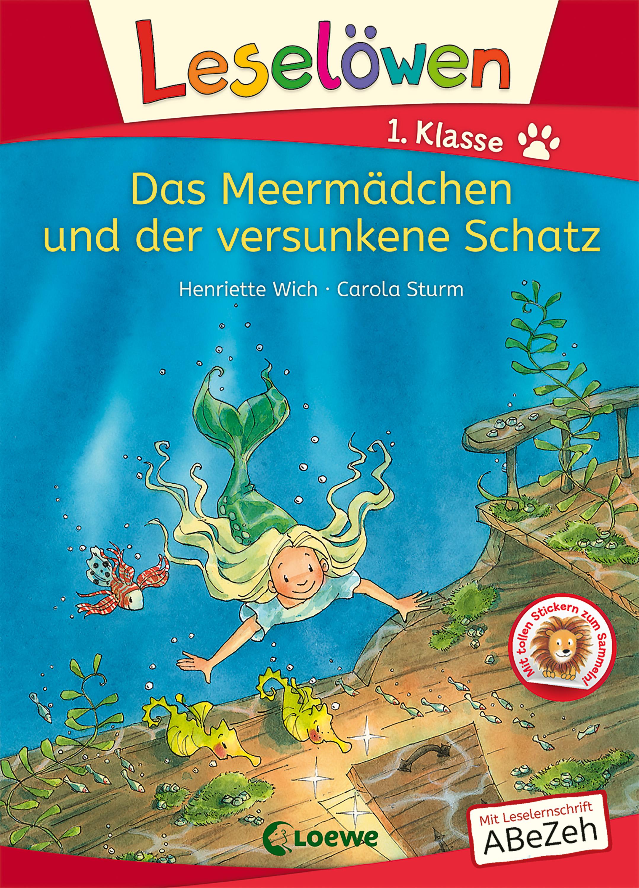 Vorderes Coverbild Leselöwen 1. Klasse - Das Meermädchen und der versunkene Schatz