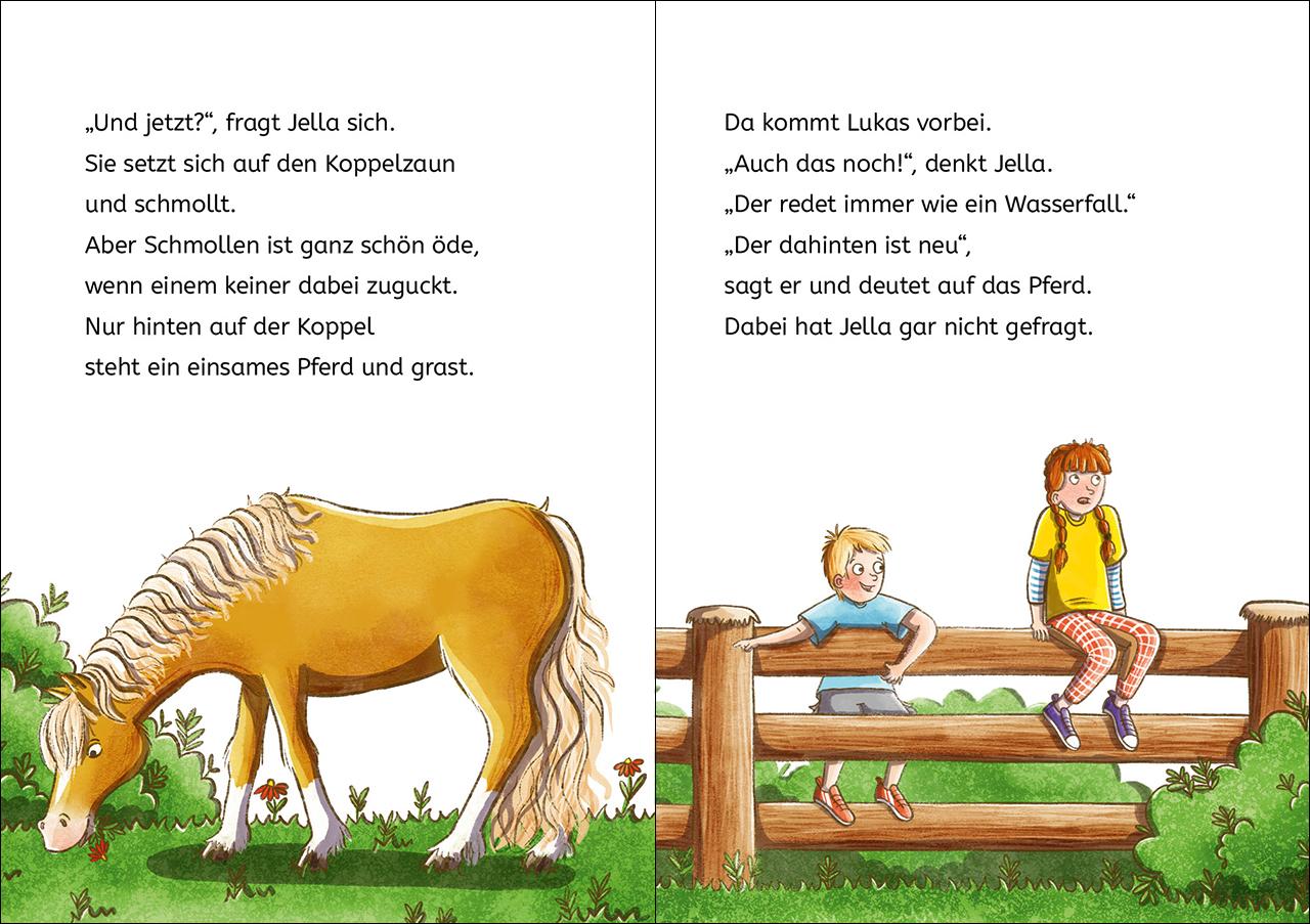 Beispielinhalt (Bild) Leselöwen 2. Klasse - Pferdeflüsterin mit Herz
