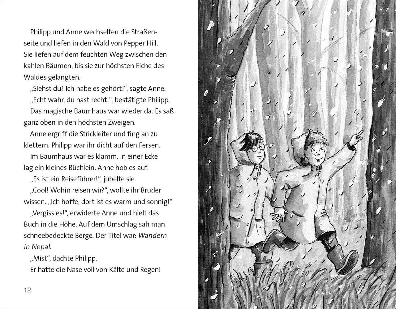 Beispielinhalt (Bild) Das magische Baumhaus (Band 60) - Die Spur des Schneeleoparden