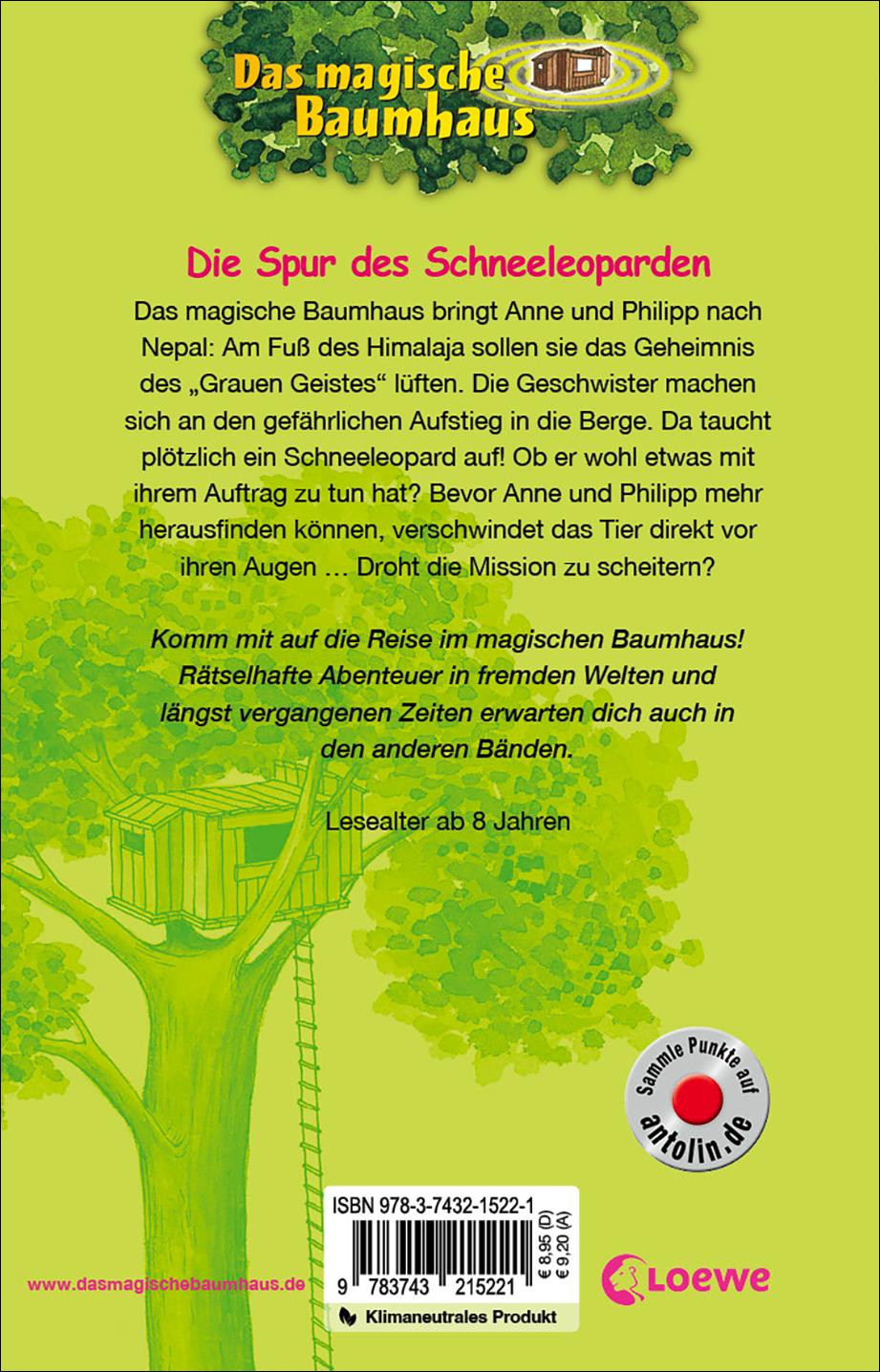 Rückseitencover Das magische Baumhaus (Band 60) - Die Spur des Schneeleoparden