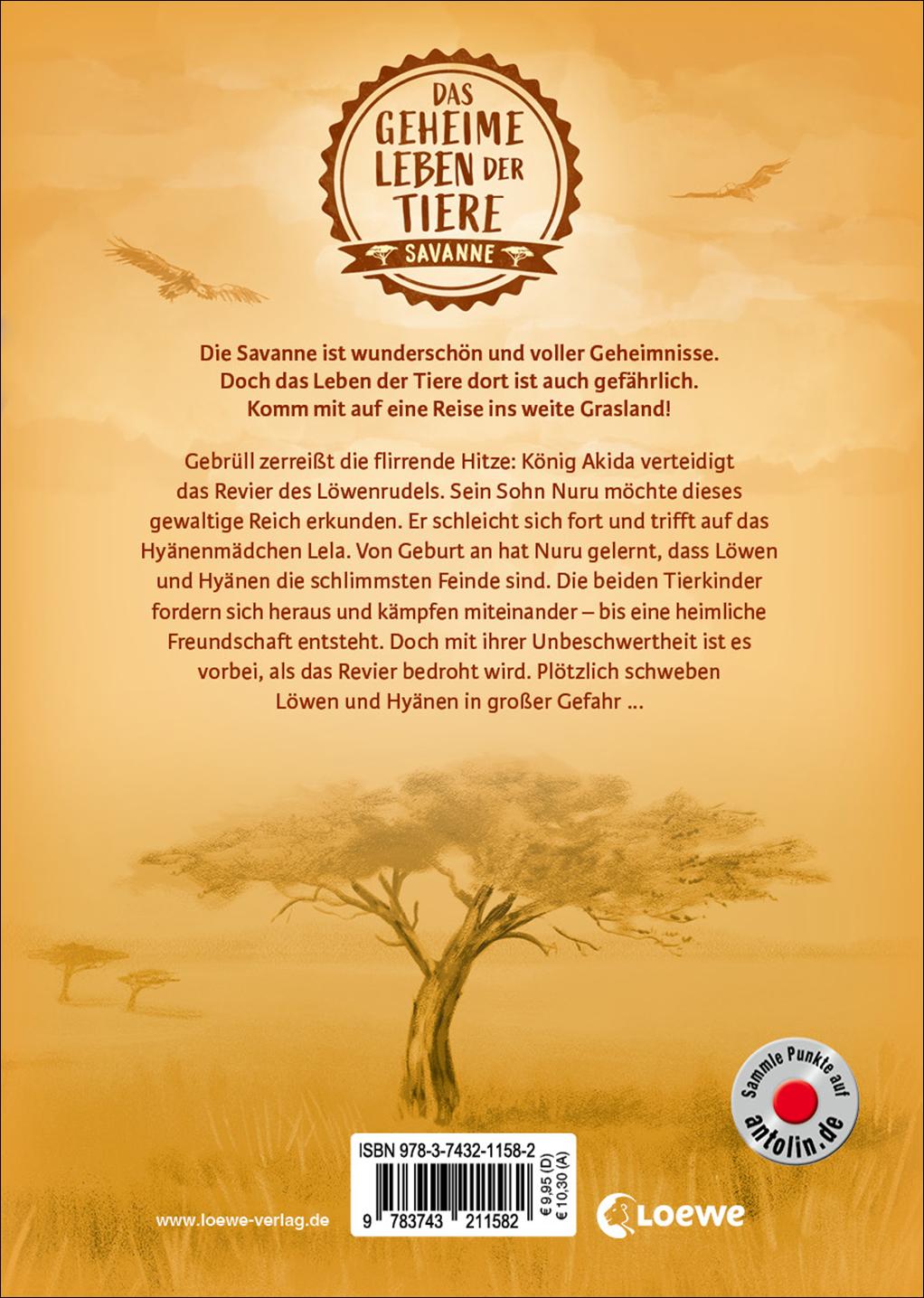 Rückseitencover Das geheime Leben der Tiere (Savanne) - Nuru und Lela - Das Wunder der Wildnis
