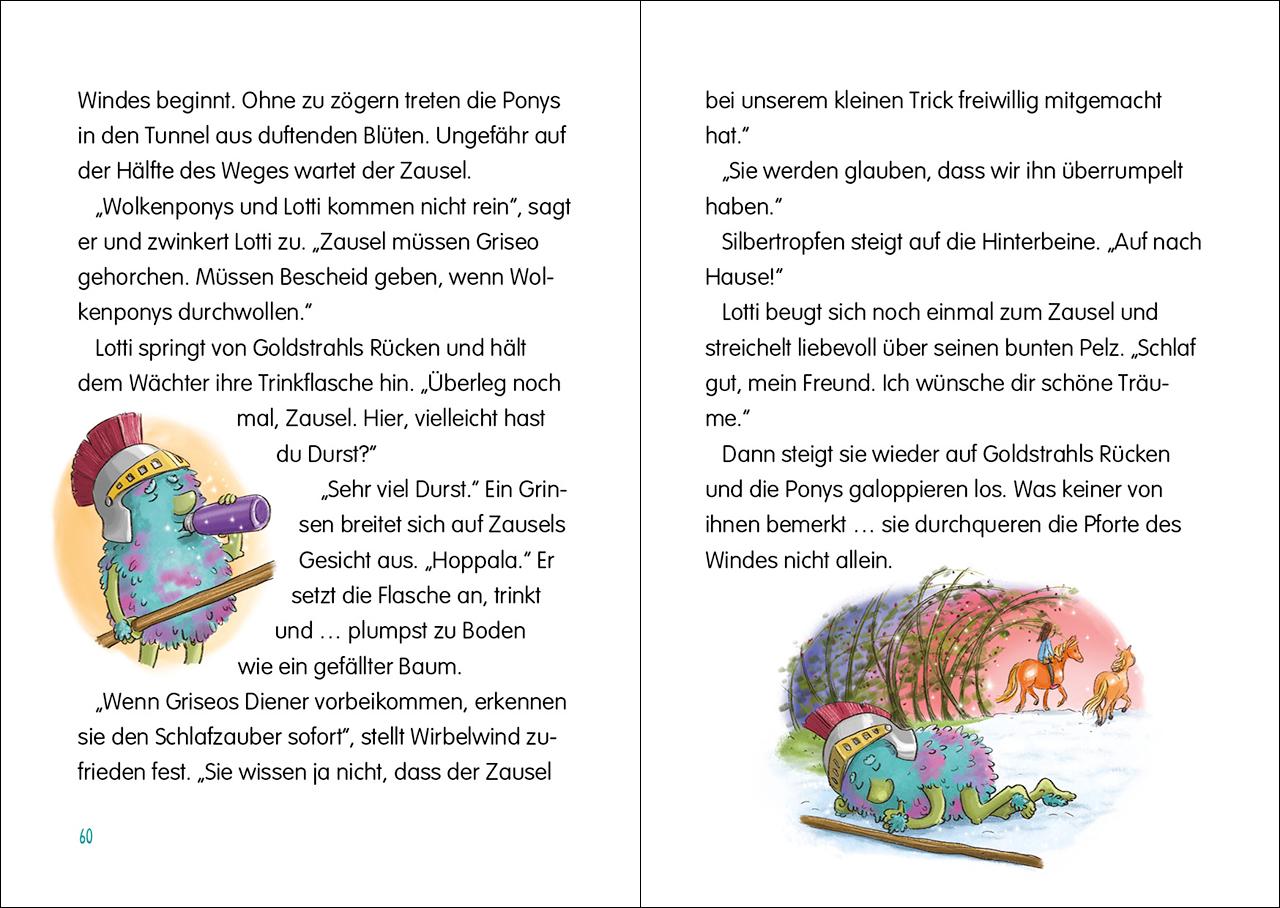 Beispielinhalt (Bild) Die Wolkenponys (Band 3) - Das verzauberte Schloss