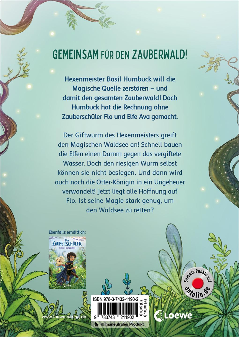 Rückseitencover Der Zauberschüler (Band 2) - Im Bann des Seeungeheuers