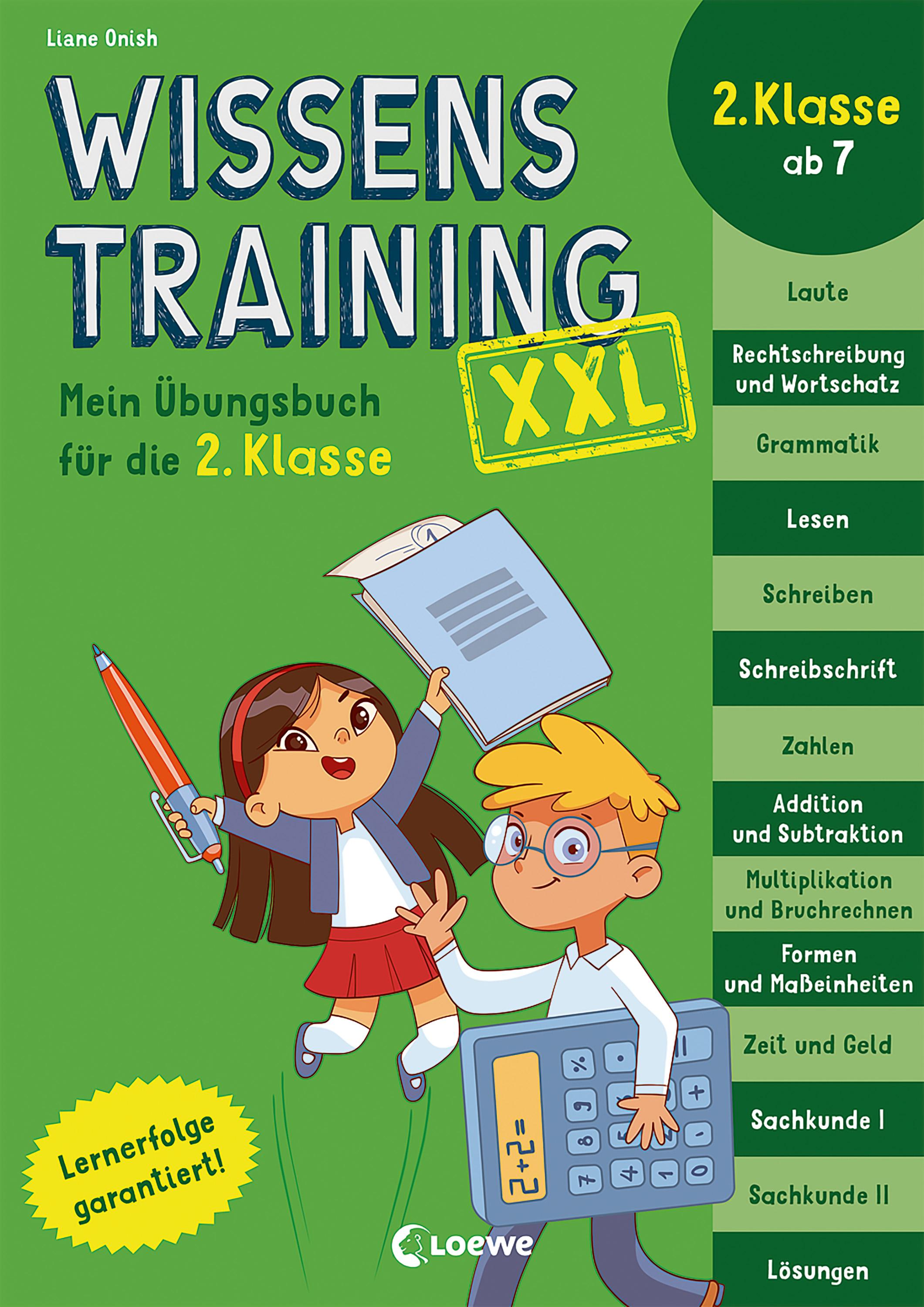Vorderes Coverbild Wissenstraining XXL - Mein Übungsbuch für die 2. Klasse