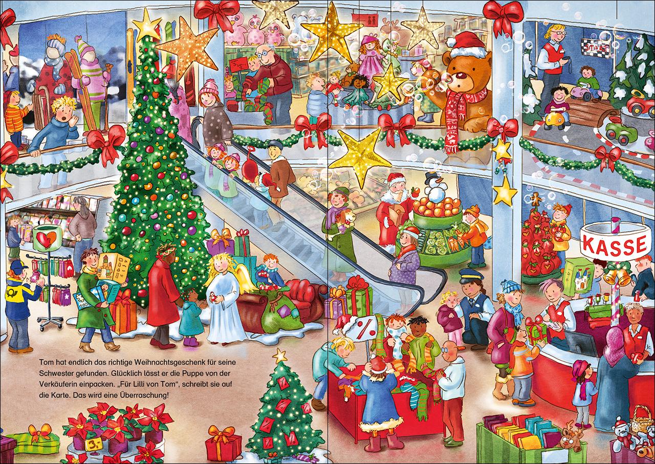 Beispielinhalt (Bild) Mein liebstes Weihnachts-Wimmelbuch
