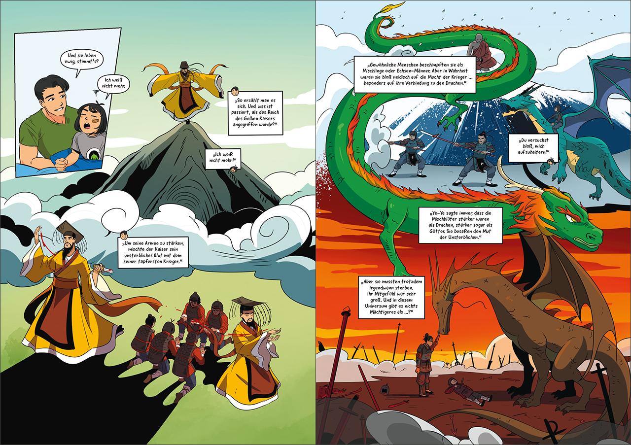 Beispielinhalt (Bild) City of Dragons (Band 1) - Der Sturm erwacht