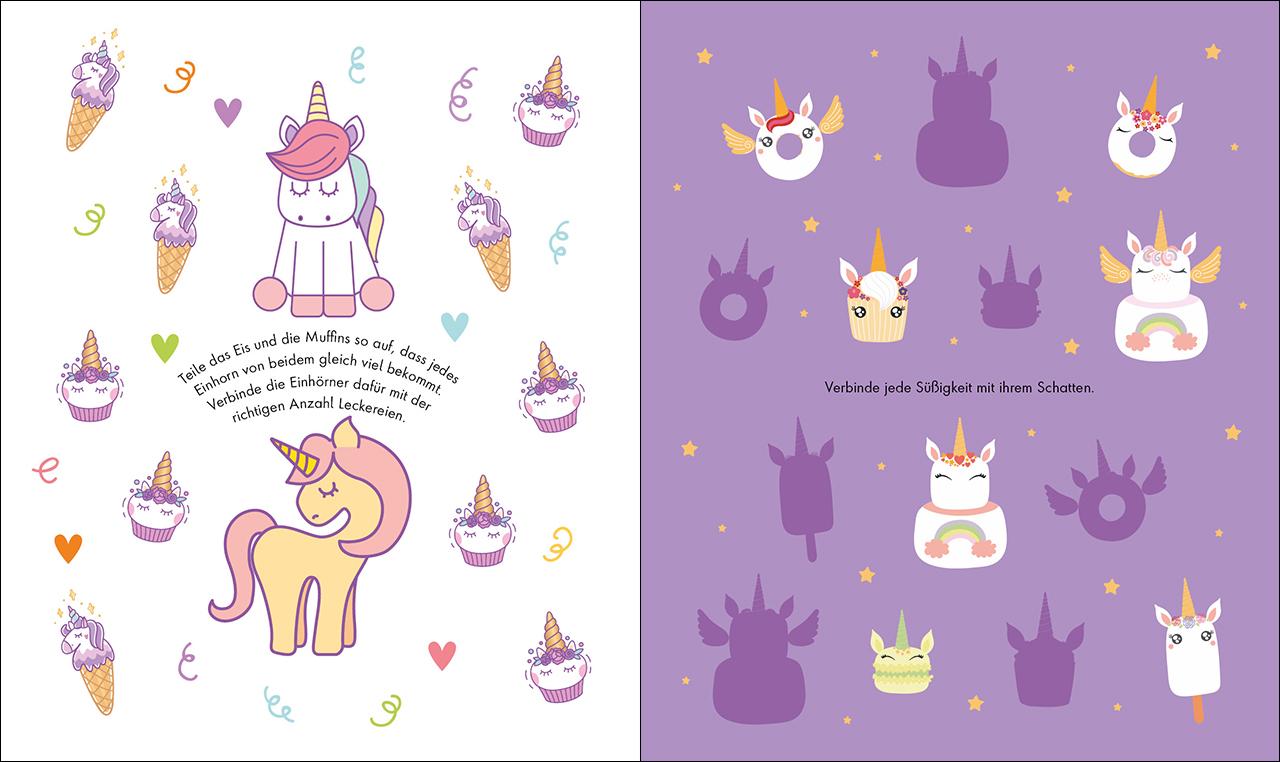Beispielinhalt (Bild) Gute-Laune-Rätsel für unterwegs - Einhörner