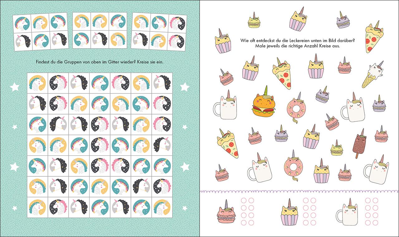 Beispielinhalt (Bild) Gute-Laune-Rätsel für unterwegs - Einhörner