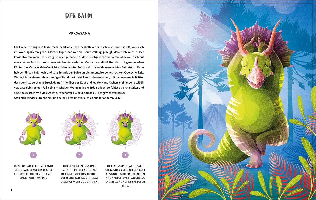 Beispielinhalt (Bild) Kinder-Yoga für kleine Dinos