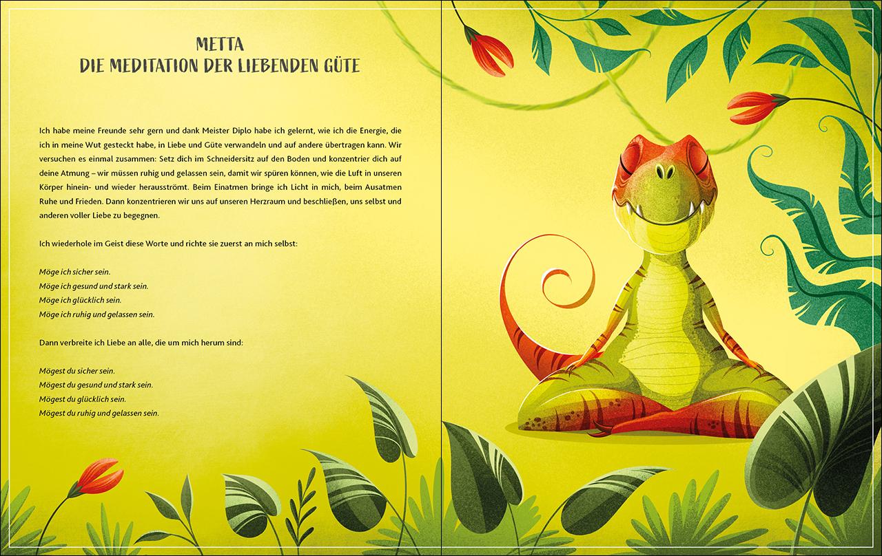 Beispielinhalt (Bild) Kinder-Yoga für kleine Dinos
