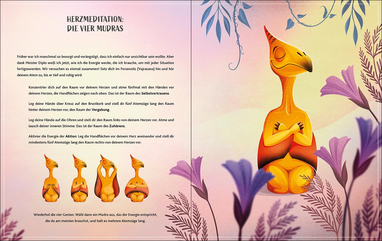 Beispielinhalt (Bild) Kinder-Yoga für kleine Dinos