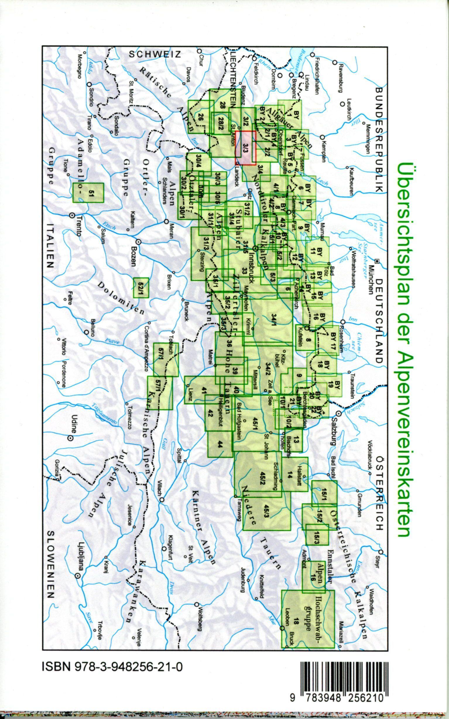 Beispielinhalt (Bild) Lechtaler Alpen - Parseierspitze 1:25 000