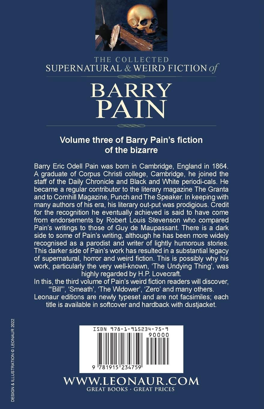 Rückseitencover The Collected Supernatural and Weird Fiction of Barry Pain-Volume 3
