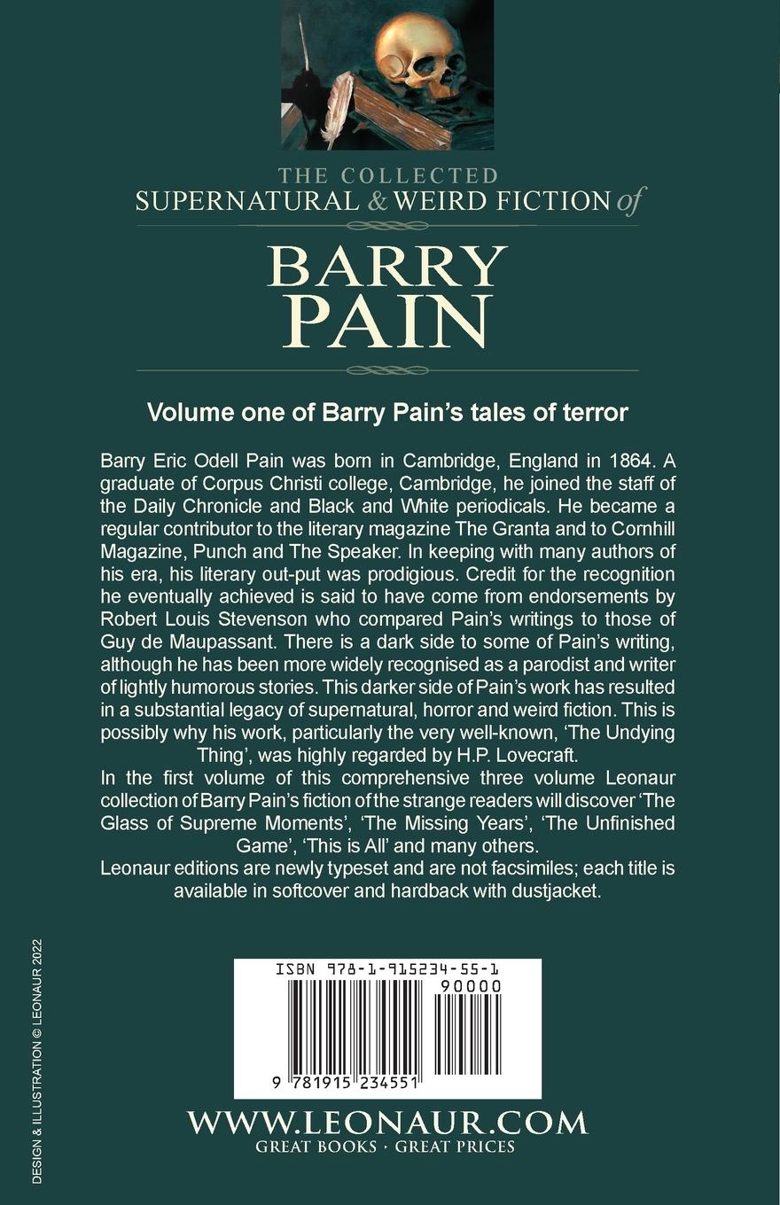 Rückseitencover The Collected Supernatural and Weird Fiction of Barry Pain-Volume 1