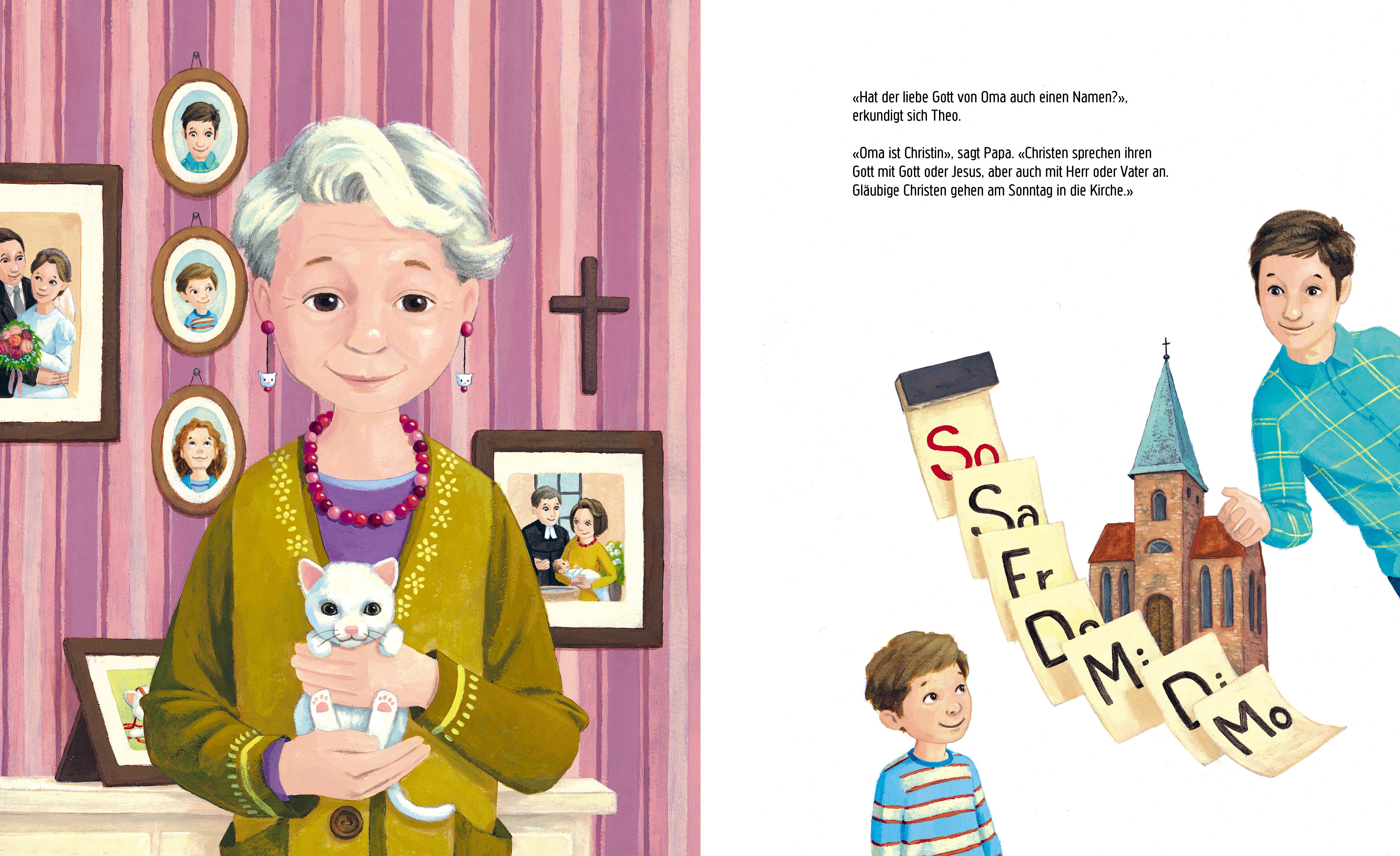 Beispielinhalt (Bild) Papa, sag mal, gibt es Gott?