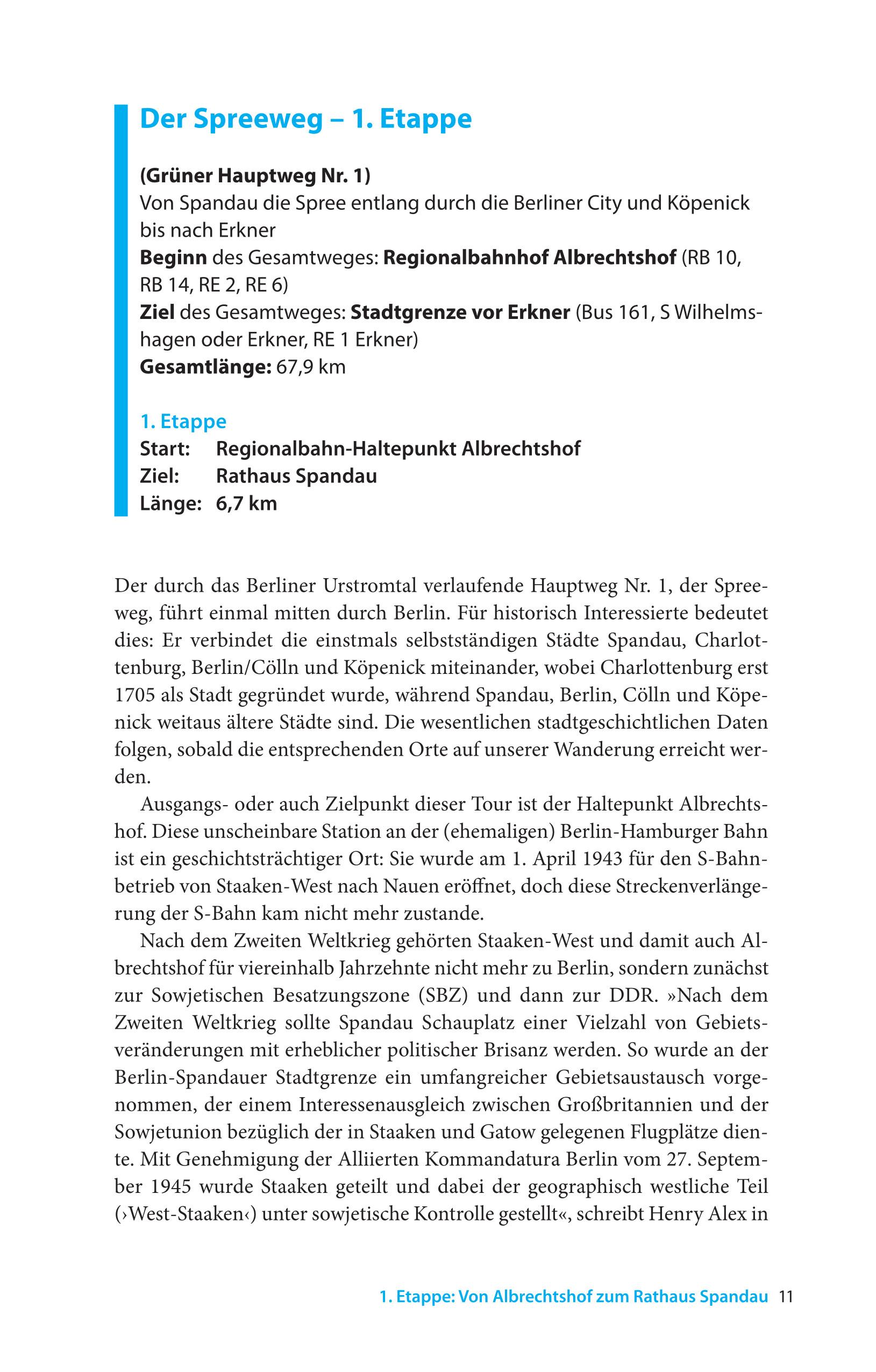 Beispielinhalt (Bild) Wandern in Berlin