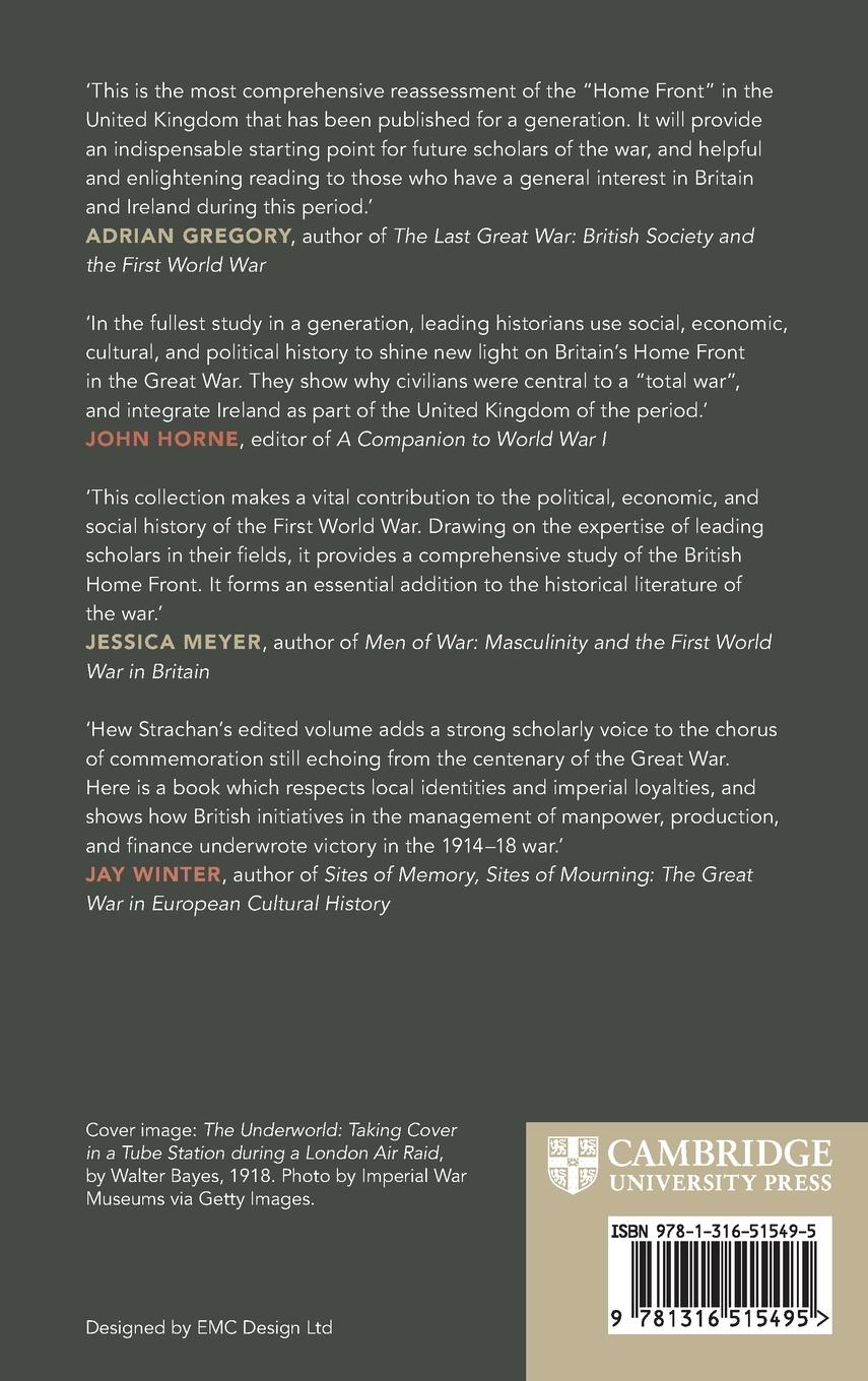 Rückseitencover The British Home Front and the First World War