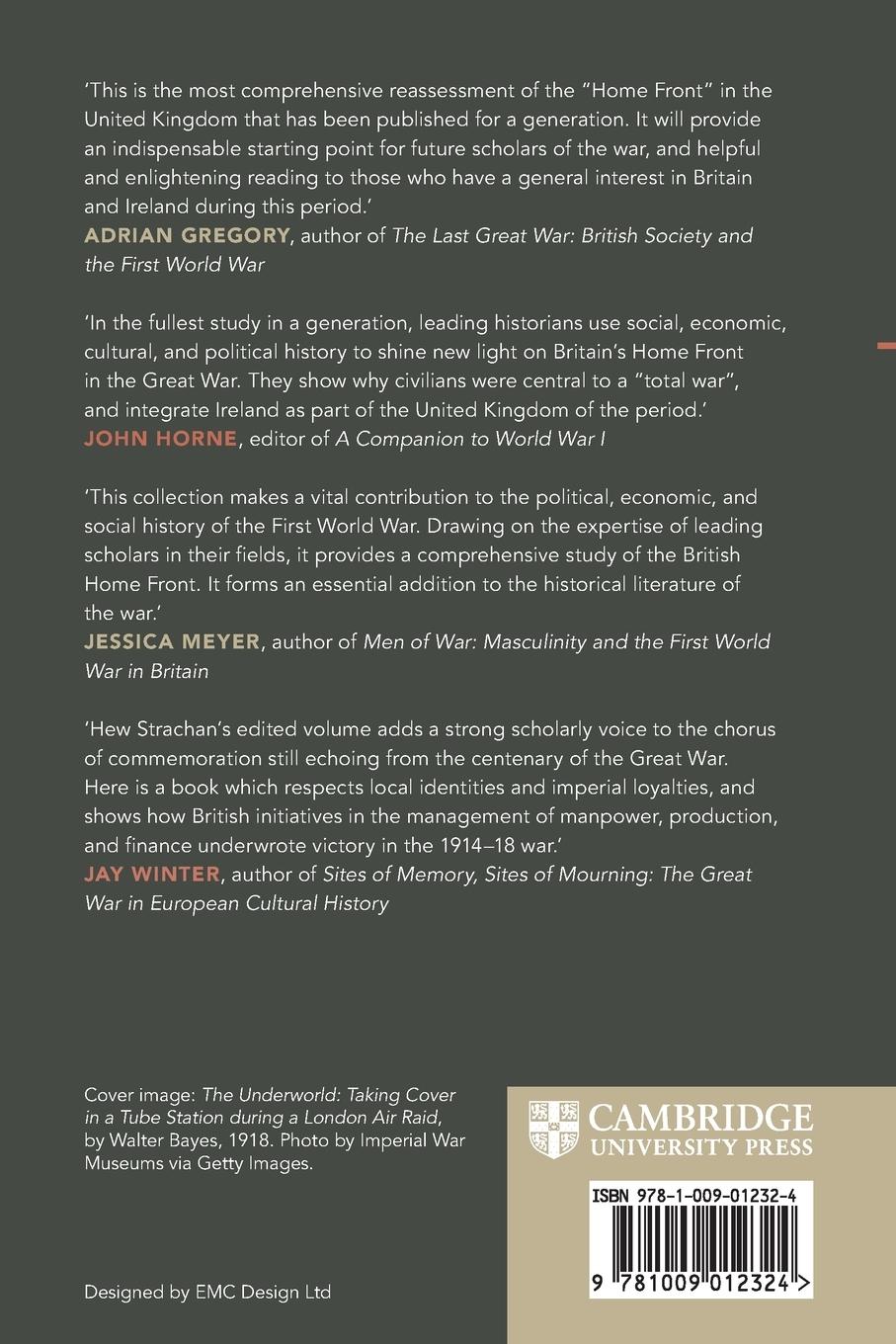 Rückseitencover The British Home Front and the First World War