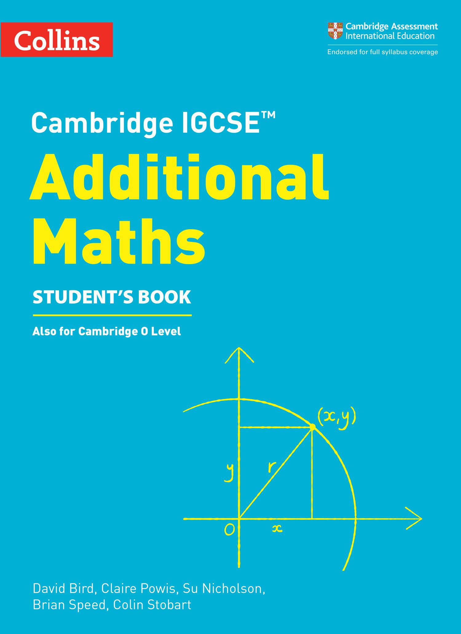 Vorderes Coverbild Cambridge Igcse(tm) Additional Maths Student's Book