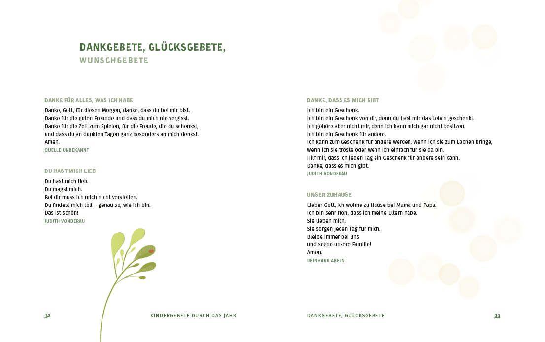 Beispielinhalt (Bild) Die allerschönsten Gebete für Kinder
