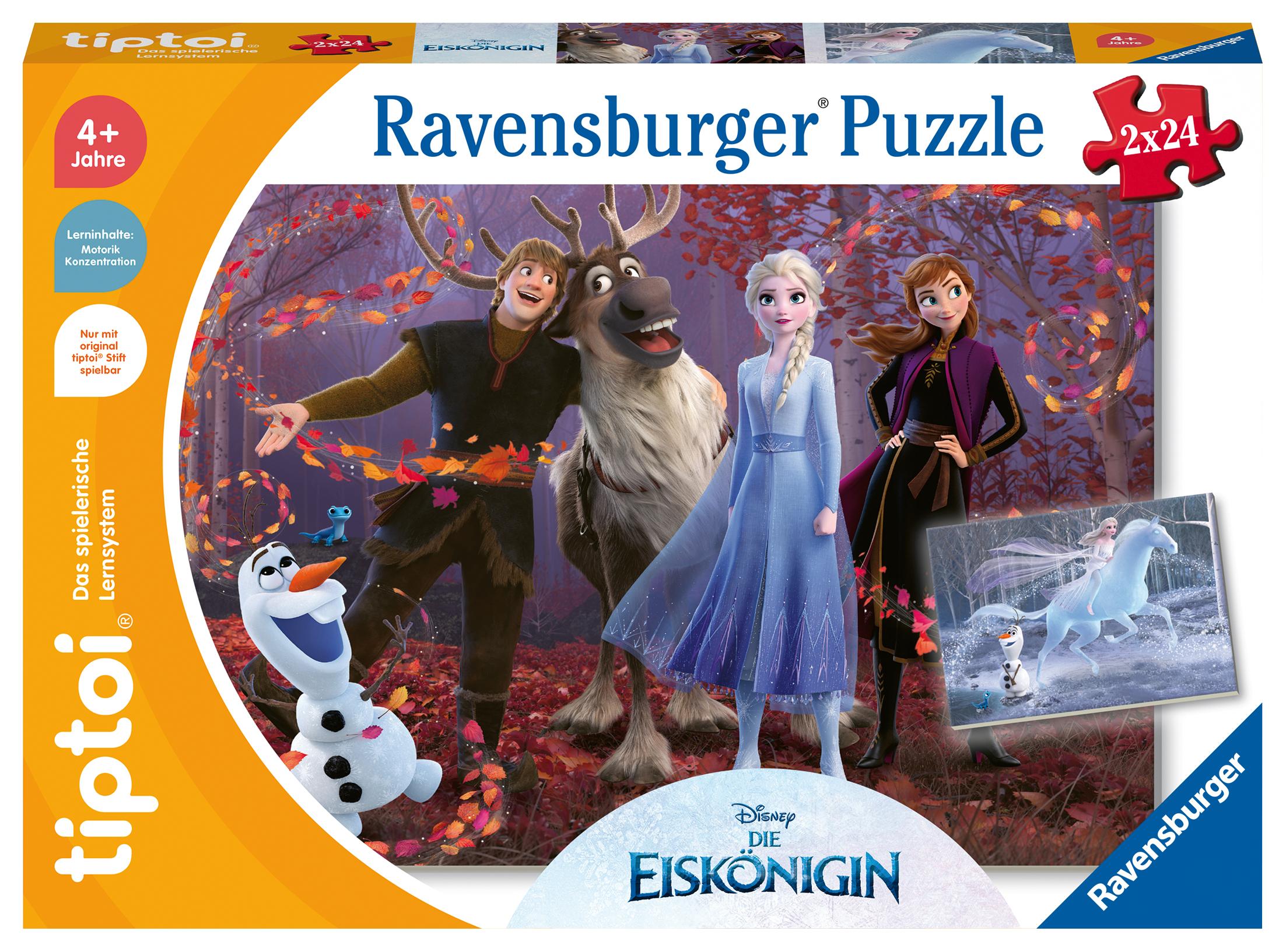 Vorderes Coverbild Ravensburger tiptoi Spiel 00134 Puzzle für kleine Entdecker: Disney Die Eiskönigin - 2x24 Teile Kinderpuzzle ab 4 Jahren