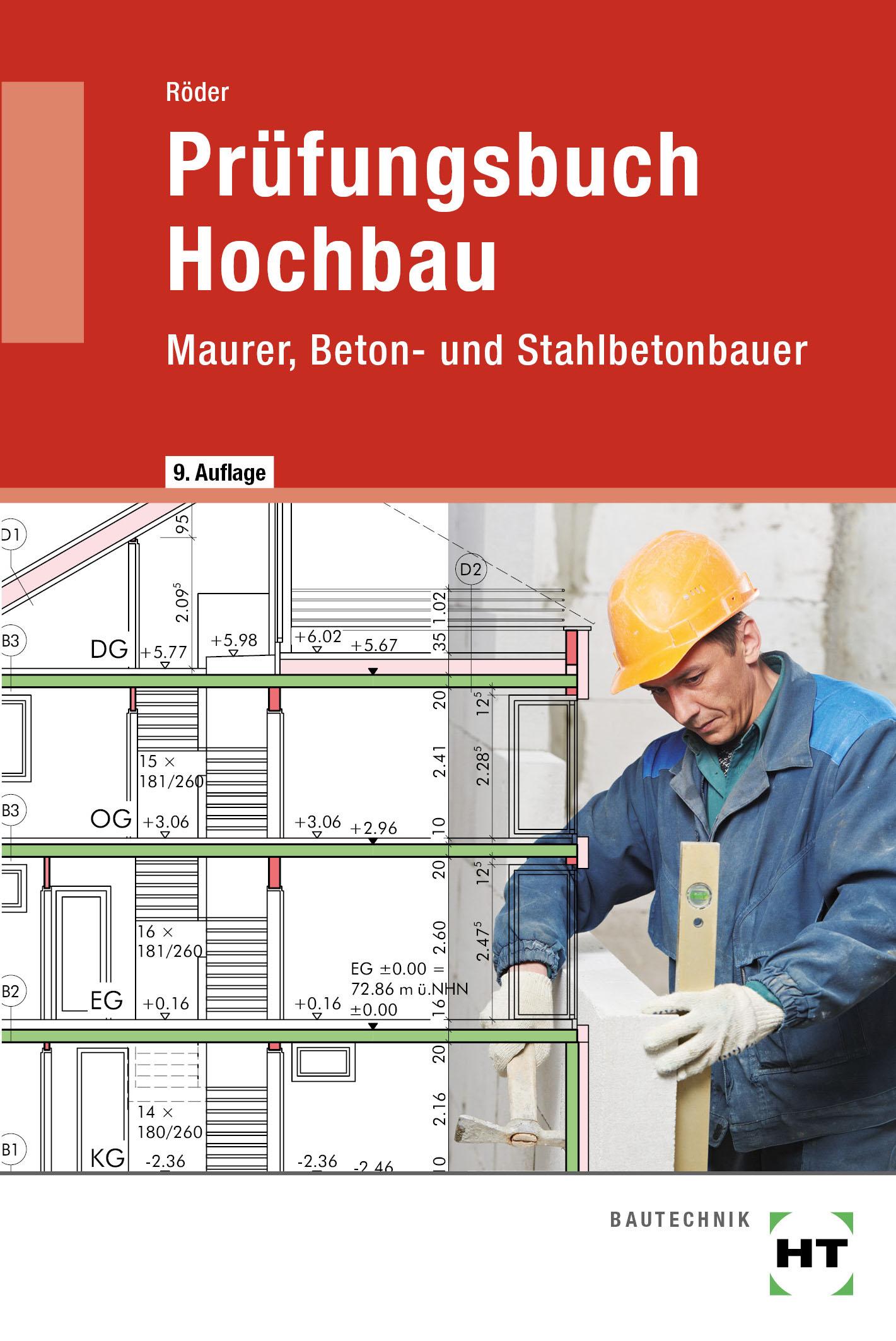 Vorderes Coverbild Prüfungsbuch Hochbau