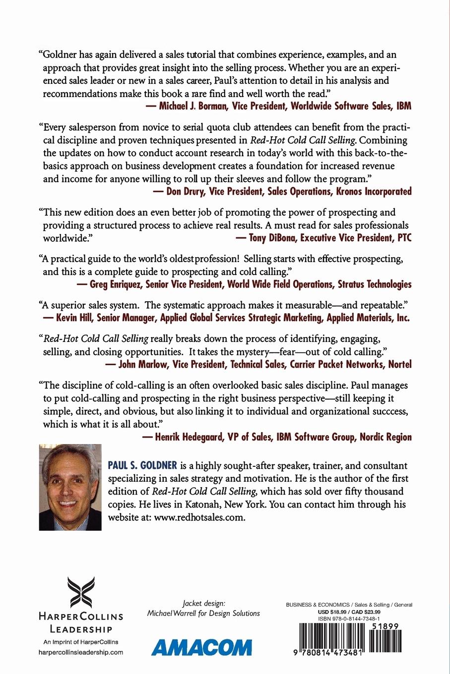 Rückseitencover The Red-Hot Cold Call Selling