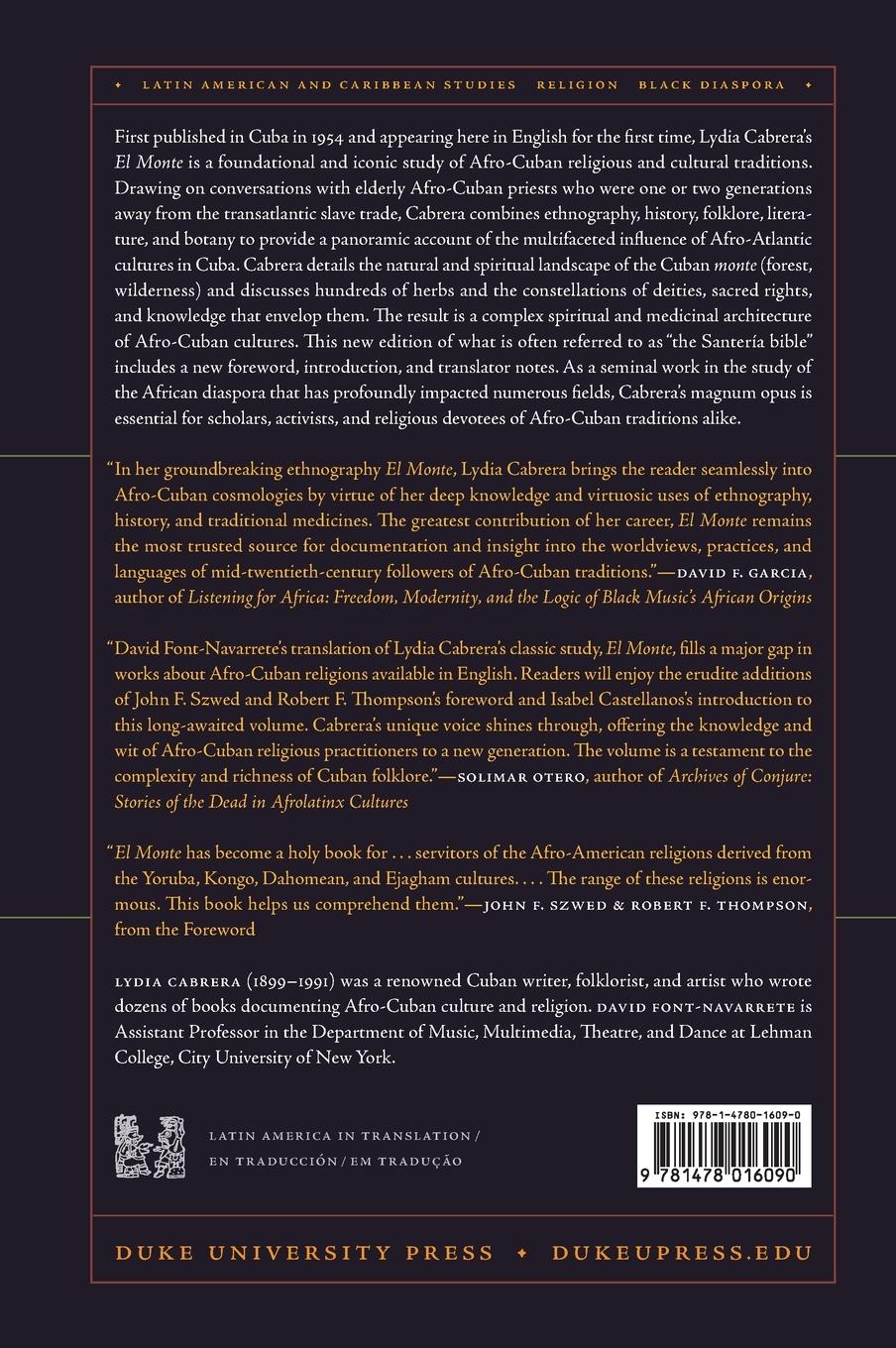 Rückseitencover El Monte