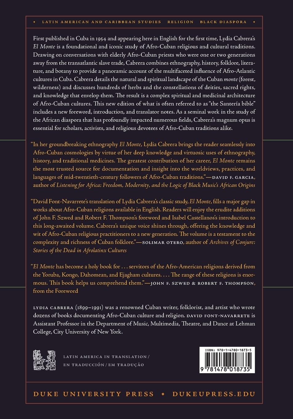 Rückseitencover El Monte