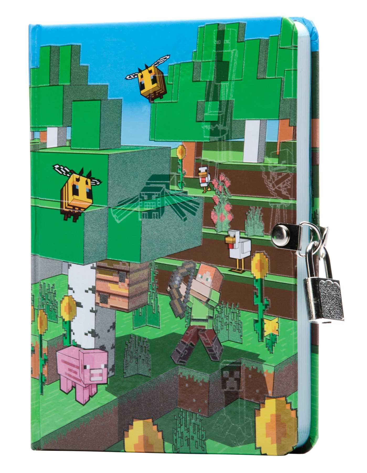 Vorderes Coverbild Minecraft: Mobs Glow-In-The-Dark Lock & Key Diary