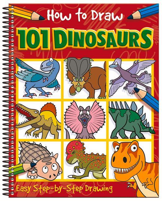 Vorderes Coverbild How to Draw 101 Dinosaurs