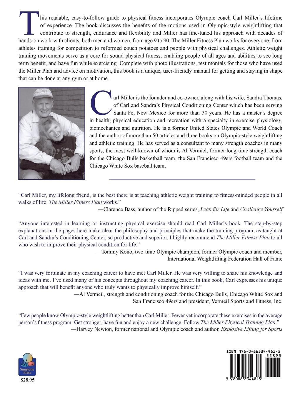 Rückseitencover The Miller Fitness Plan