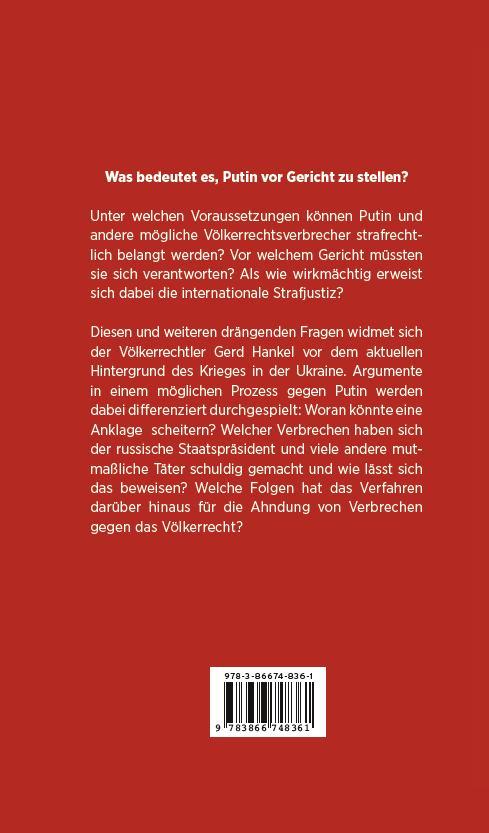 Rückseitencover Putin vor Gericht?