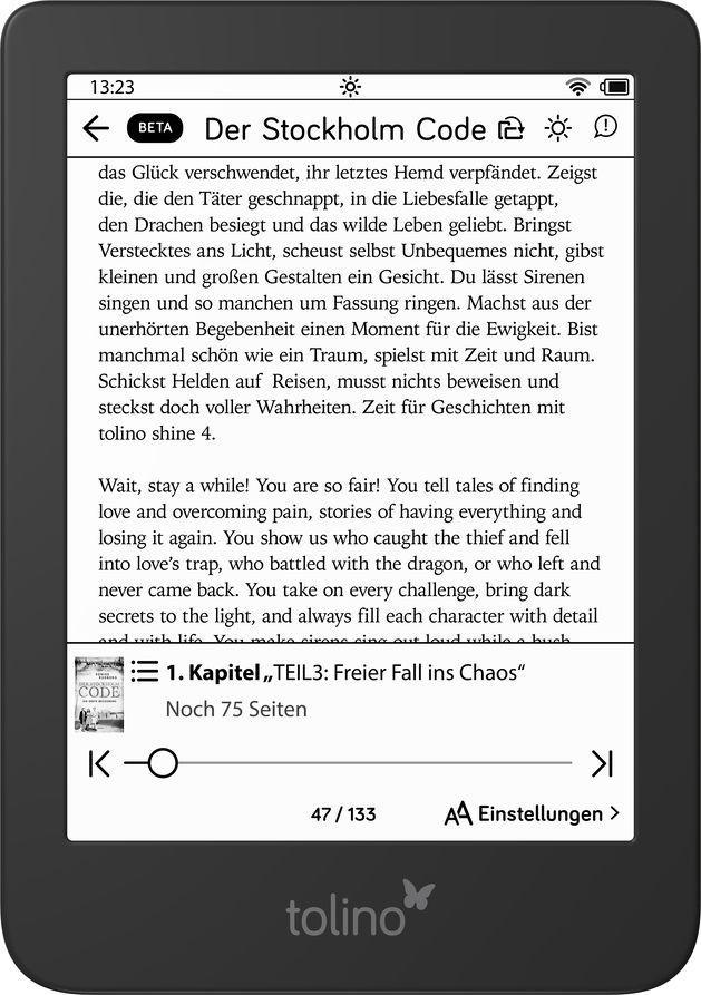 Beispielinhalt (Bild) tolino shine 4