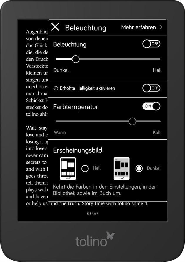 Beispielinhalt (Bild) tolino shine 4