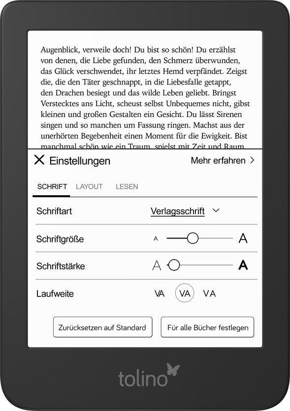 Beispielinhalt (Bild) tolino shine 4