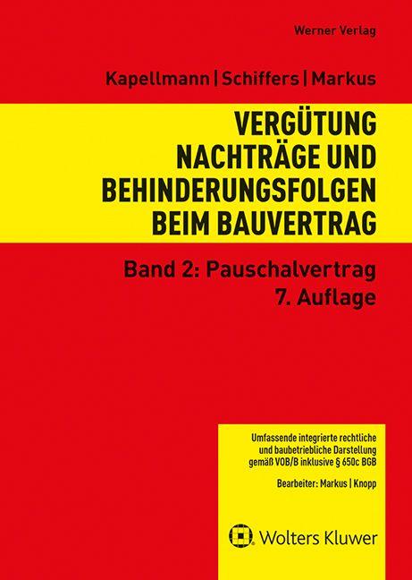 Vorderes Coverbild Vergütung, Nachträge und Behinderungsfolgen beim Bauvertrag