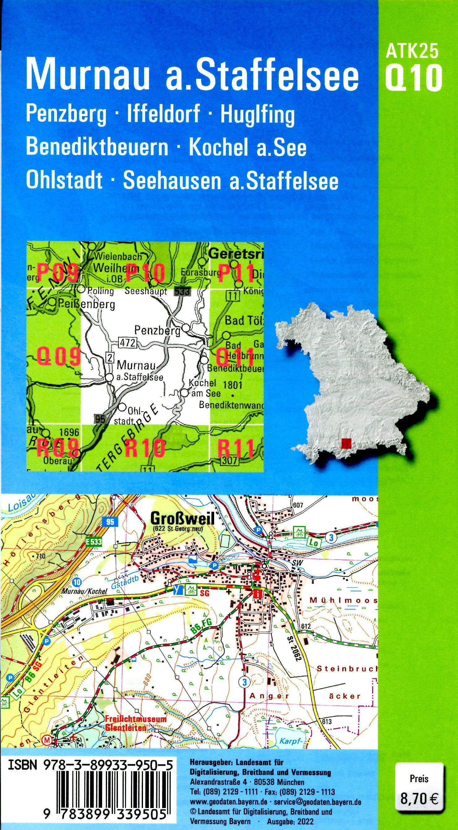 Beispielinhalt (Bild) Murnau a.Staffelsee 1:25 000