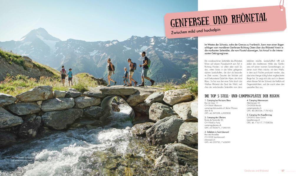 Beispielinhalt (Bild) Alpen, Täler, Wohnmobil