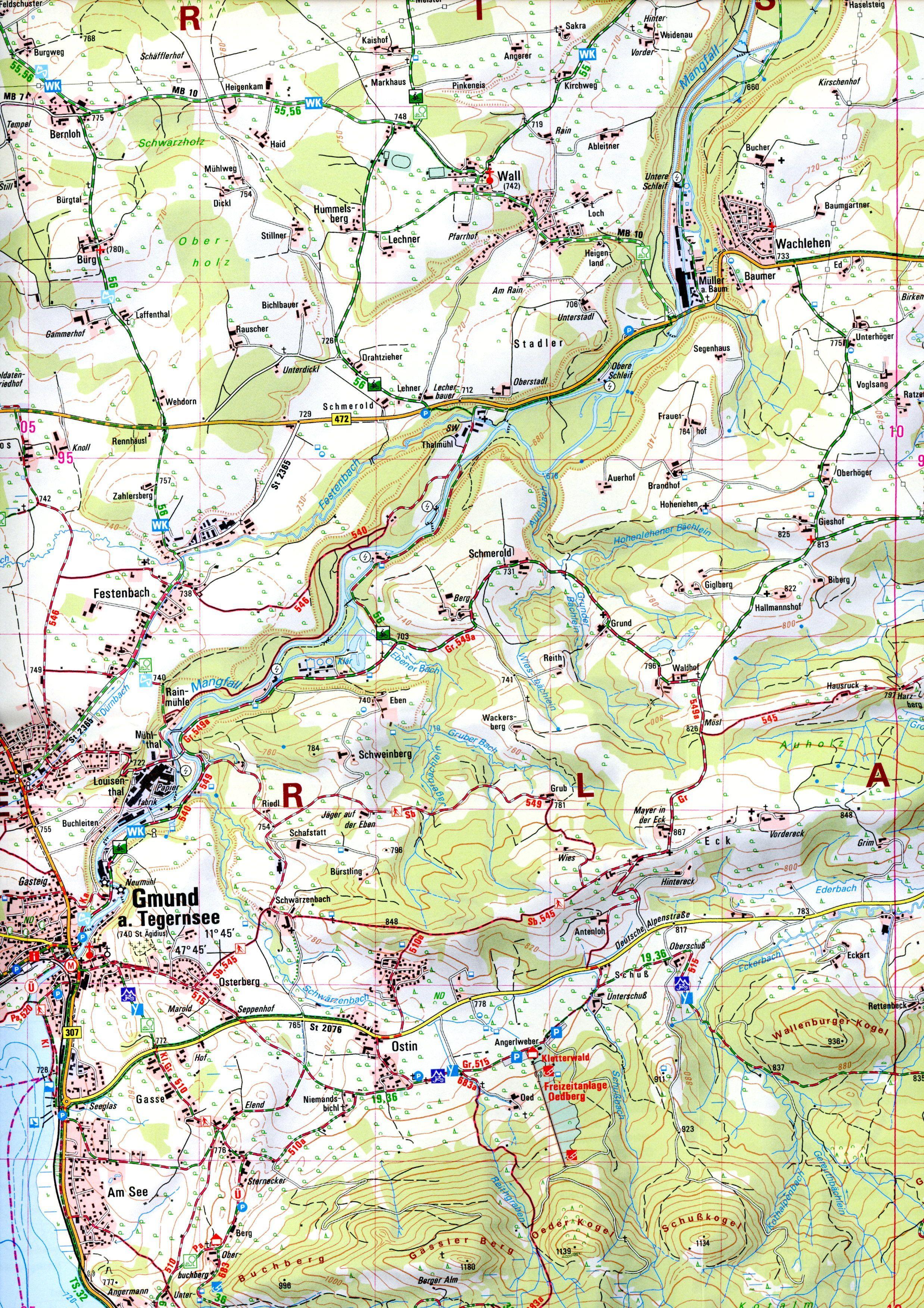 Beispielinhalt (Bild) Tegernsee 1:25 000
