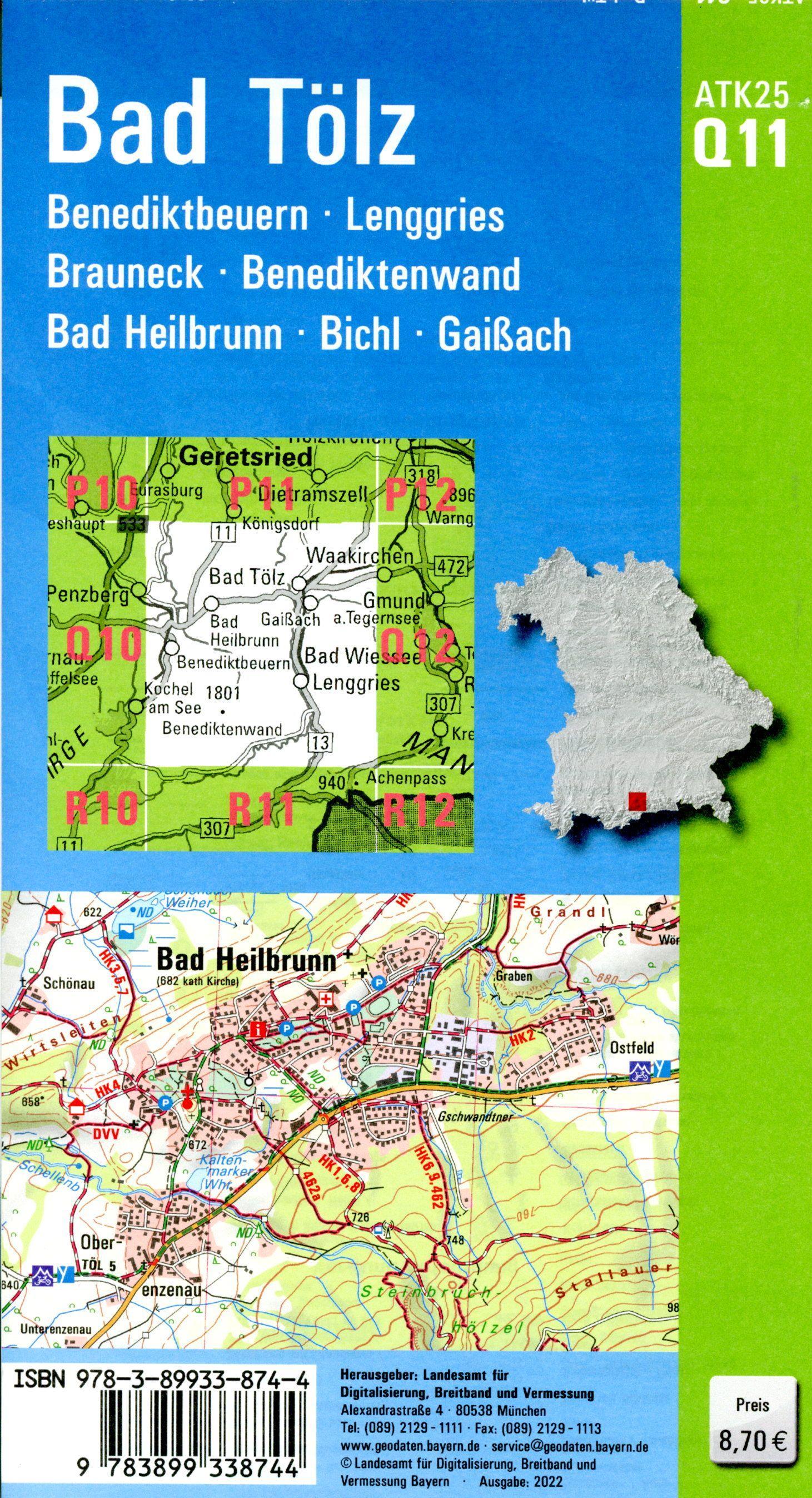 Beispielinhalt (Bild) Bad Tölz 1:25 000