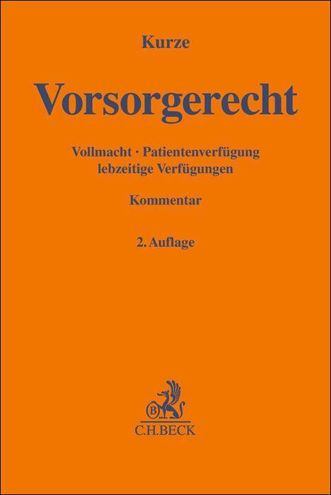 Vorderes Coverbild Vorsorgerecht