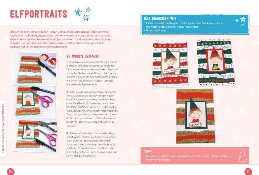 Beispielinhalt (Bild) Bunte Weihnachtsbastelei