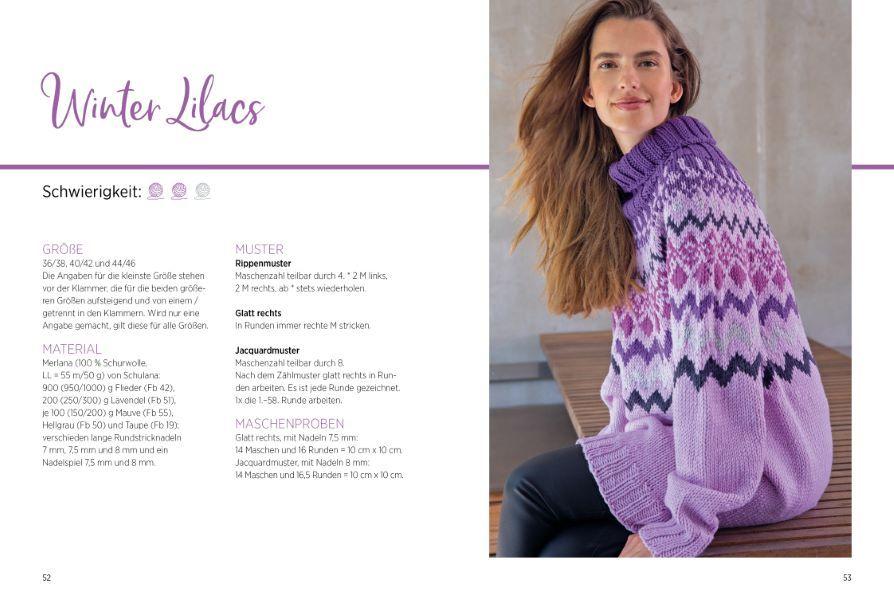 Beispielinhalt (Bild) Norweger mit Rundpassen stricken