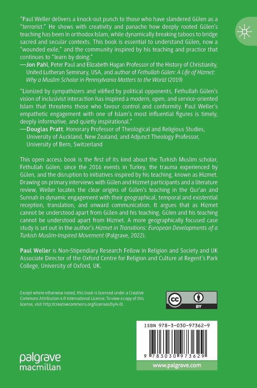 Rückseitencover Fethullah Gülen's Teaching and Practice